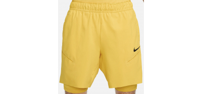 Short Homme Nike Court ALCARAZ Slam Paris Jaune 