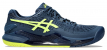 Chaussure Homme Asics Gel Resolution 9 Bleu Jaune Toutes surfaces 