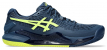 Chaussure Homme Asics Gel Resolution 9 Bleu Jaune Terre battue