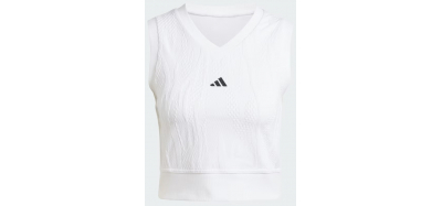 Crop Top Femme Adidas Pro Wimbledon Blanc