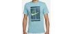 T-Shirt Homme Nike Court Coton Heritage Bleu