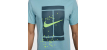 T-Shirt Homme Nike Court Coton Heritage Bleu