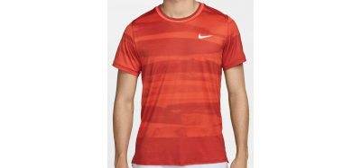 T-Shirt Homme Nike Court Dri-Fit Advantage Print Rouge